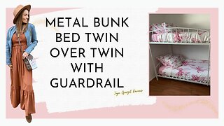 Metal Bunk Bed Twin Over Twin with guardrail review