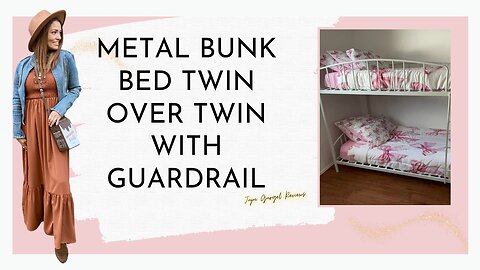 Metal Bunk Bed Twin Over Twin with guardrail review 