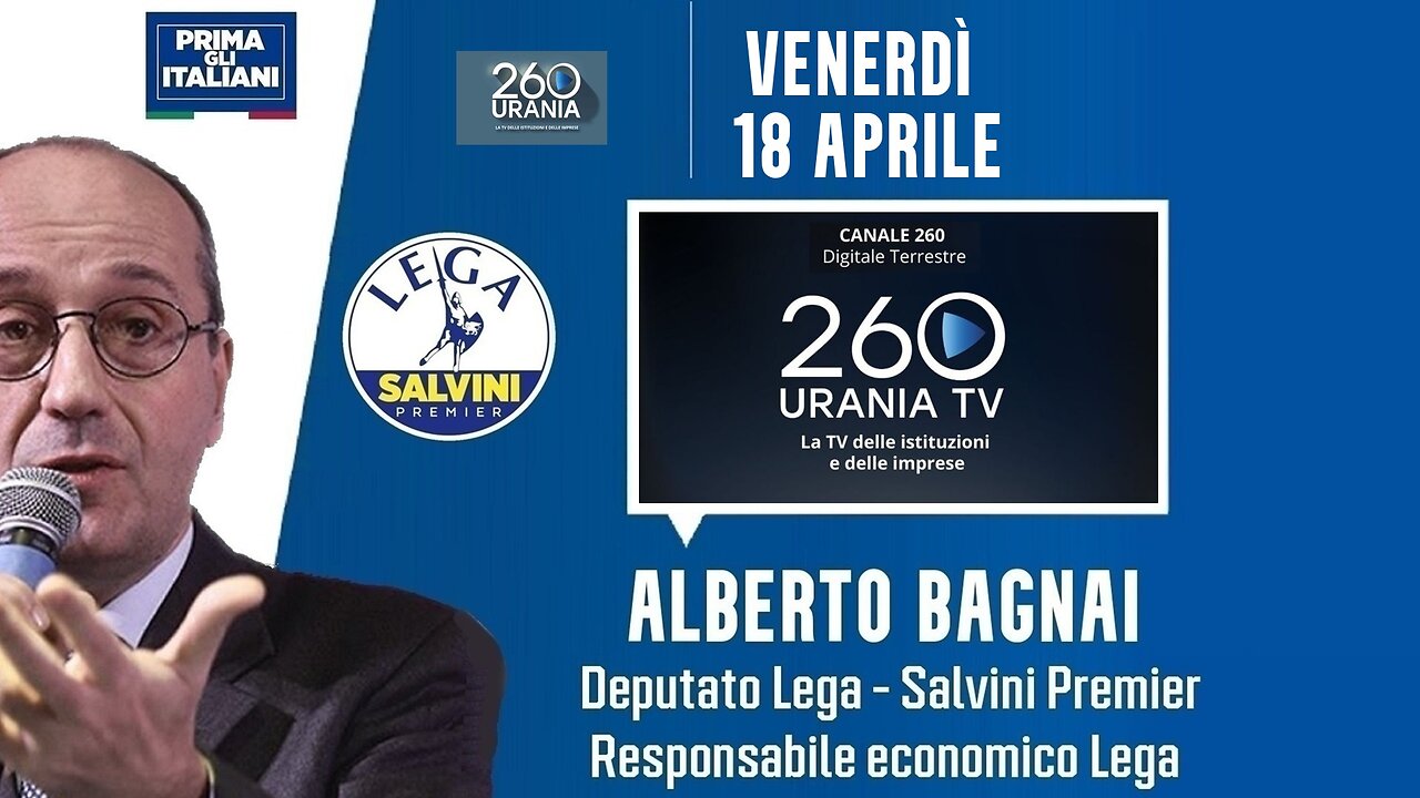 🔴 On. Alberto Bagnai a "Draft" su UraniaTV - The Watcher Post (18.04.2025)