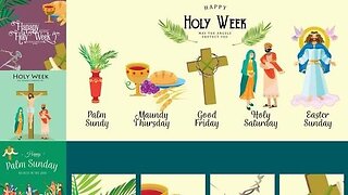 HOLY WEEK, WHAT DOES IT MEAN? #TRUTH #JESUS #CHRIST #יהוה #MARY #JOSEPH #IHS #JMJ #AMDG #ICXC #BIBLE