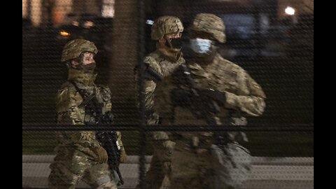 Military personnel from the National Guard are monitoring the avenues of Washington, D.C.