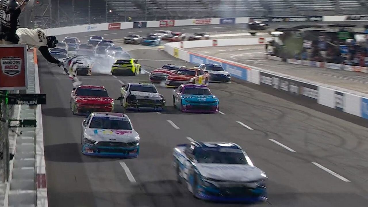 Chaotic NASCAR Xfinity Series Overtime Finish At Martinsville Speedway (3/29/2025)