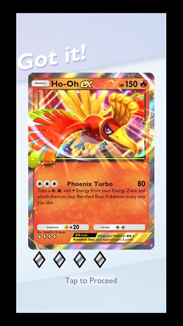 [4K Raw Uncut] Pokémon TCG Pocket Ho-Oh ex Unlock , ホウオウexアンロック , ポケモンTCGポケット
