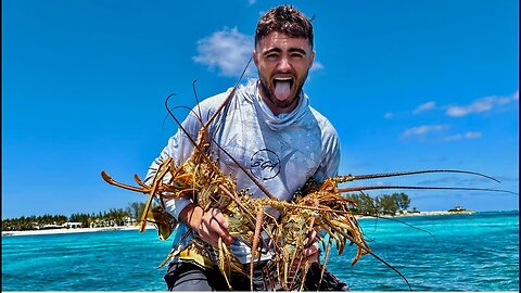 48 Hour Island Survival: Coconuts, Crayfish, and Sharks! Catch and Cook!!