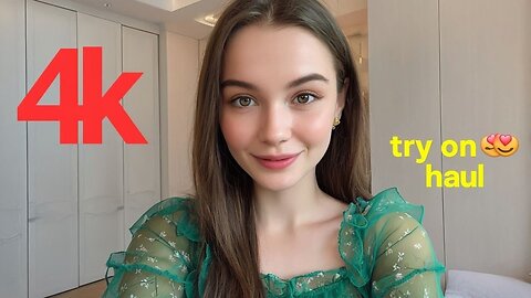 4k sheer transparent dress try on haul | bikini & try on haul 2025 | see through/transparent #2
			