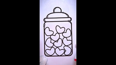 Jar sketching and colouring
