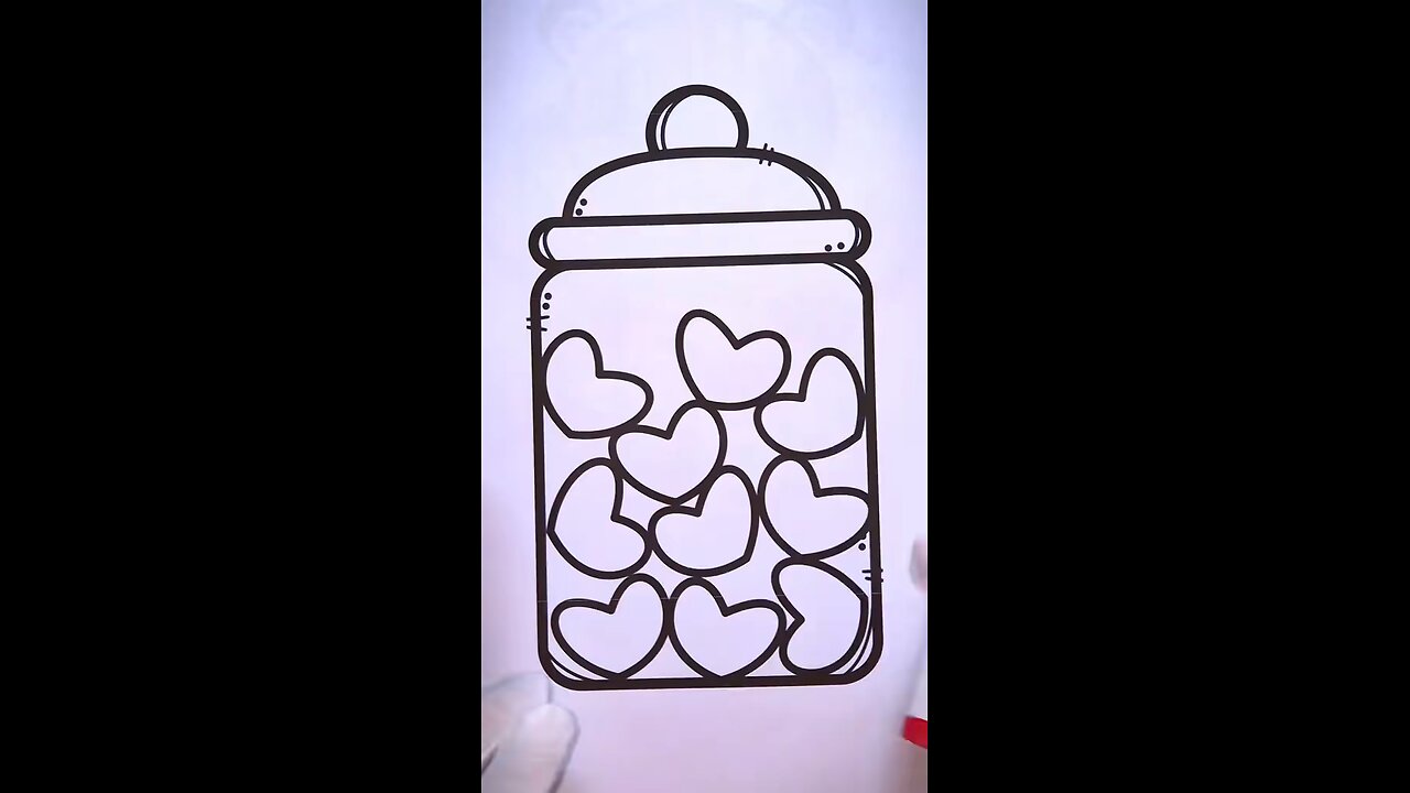 Jar sketching and colouring