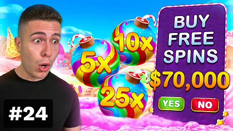 $70,000 Bonus Buy on SWEET BONANZA 🍭 (70K Bonus Buy Series #24)