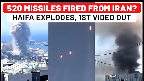 IRGC Launched Wave 17 : Haifa Explodes in Broad Daylight, Video Viral As Iranian Missiles Rain Hell