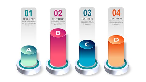 Create a beautiful animated cylinder chart with PowerPoint