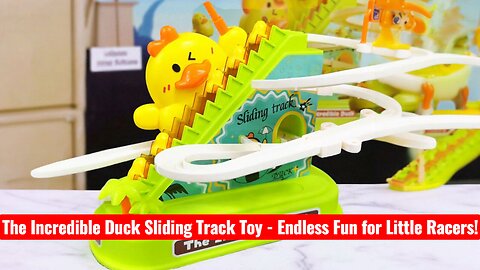 The Incredible Duck Sliding Track Toy - Endless Fun for Little Racers!