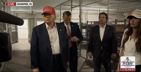 TRUMP❤️🇺🇸🥇🪽🕺TOURS ALLIGATOR ALCATRAZ🤍🇺🇸🏅🪽DETENTION CENTER💙🇺🇸🏅🪽🏬⭐️