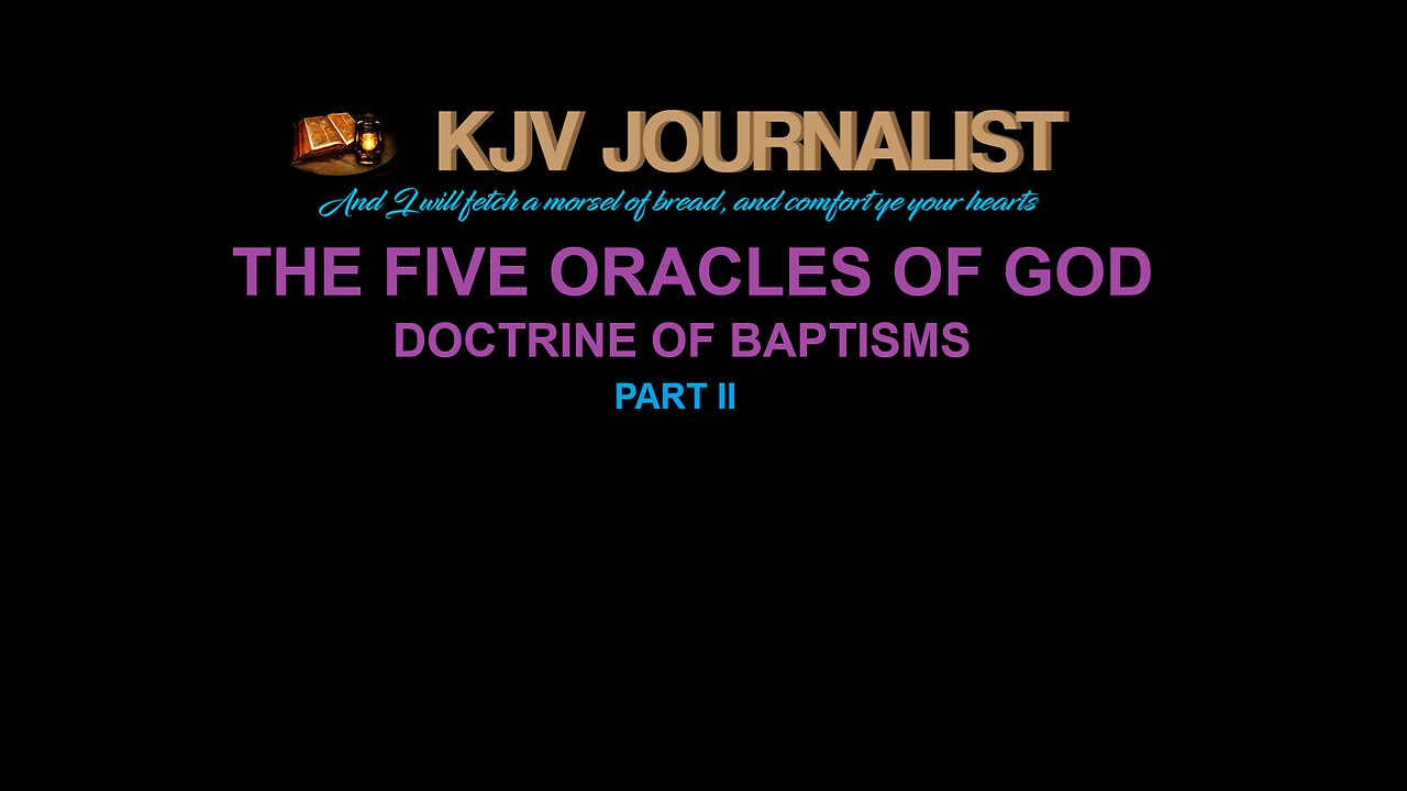 THE ORACLES OF GOD PART 2