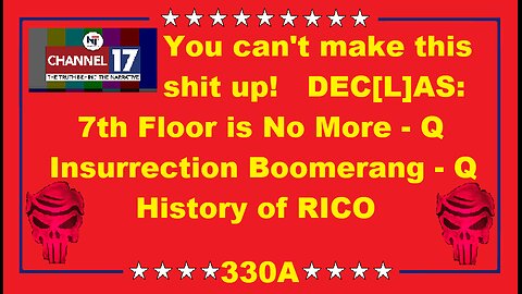 Part 1 DEC[L]AS: 7th Floor is No More -Q, Insurrection Act -Q, History of RICO