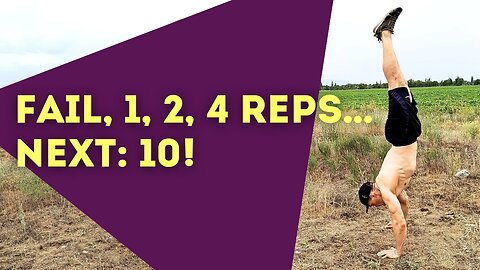 Road to 10 Handstand Push-Ups: From Tumbles to 4 Reps Outdoors