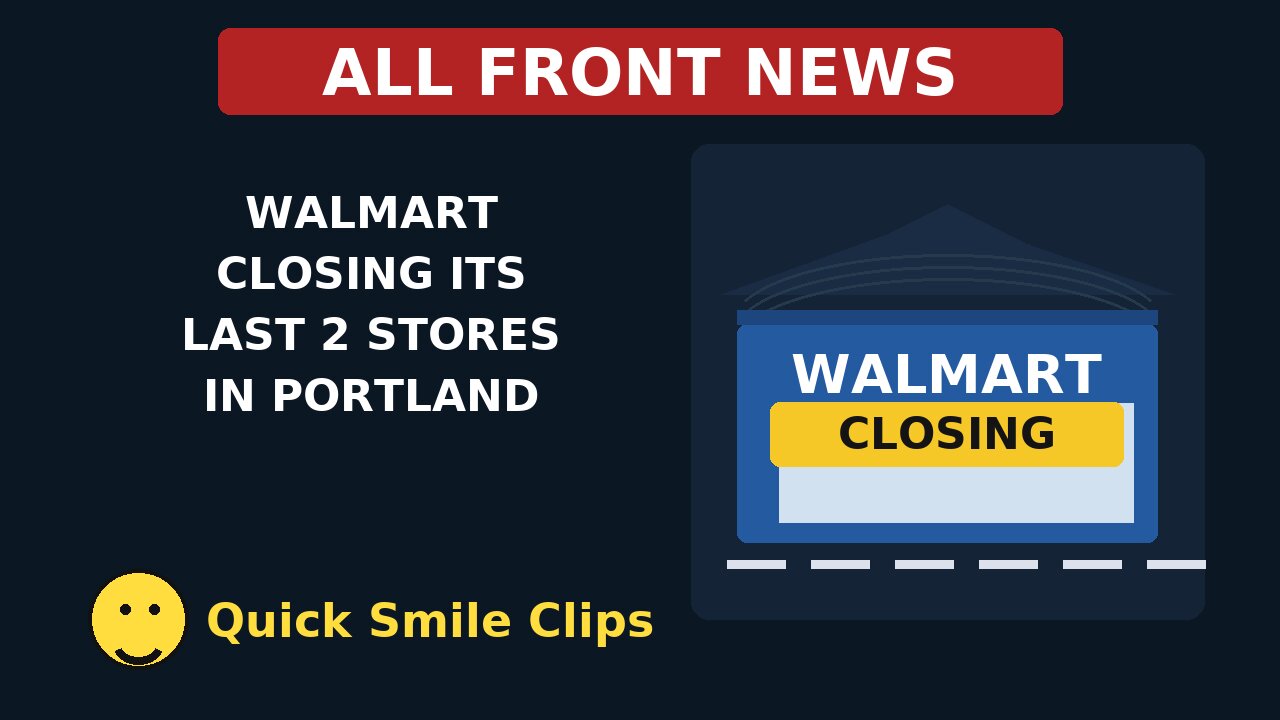 Businesses closing up - Walmart leaves Democrat Infested Portland Oregon