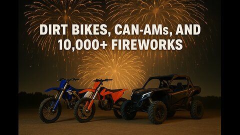 Best Night Ever – Dirt Bikes, Fireworks & Flips!