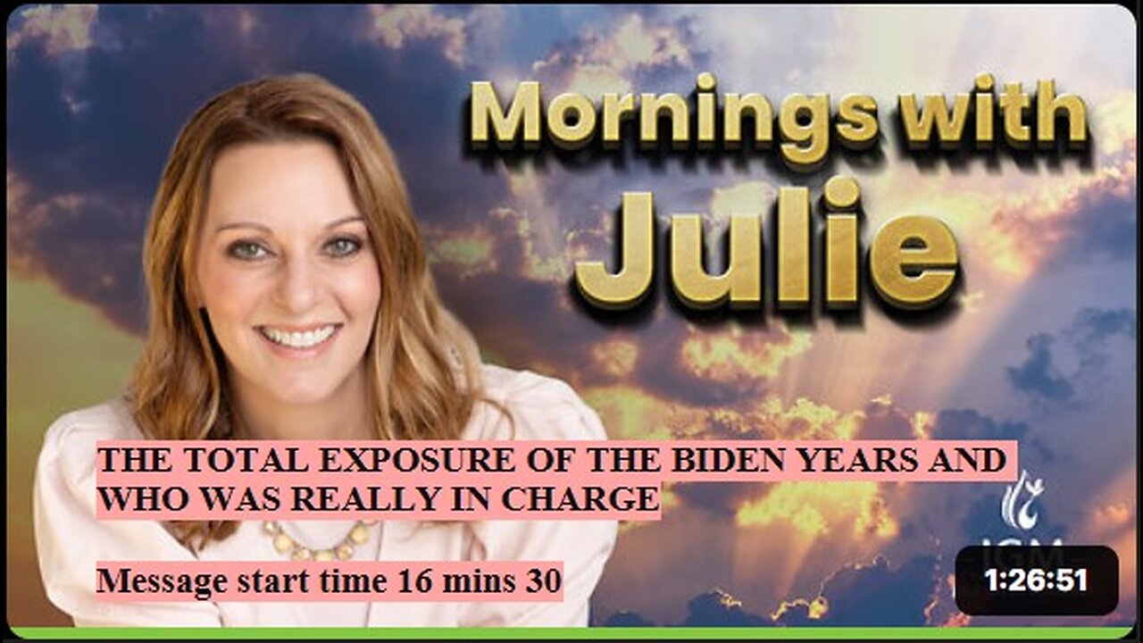 Julie Green subs THE TOTAL EXPOSURE OF THE BIDEN YEARS AND WHO WAS REALLY IN CHARGE