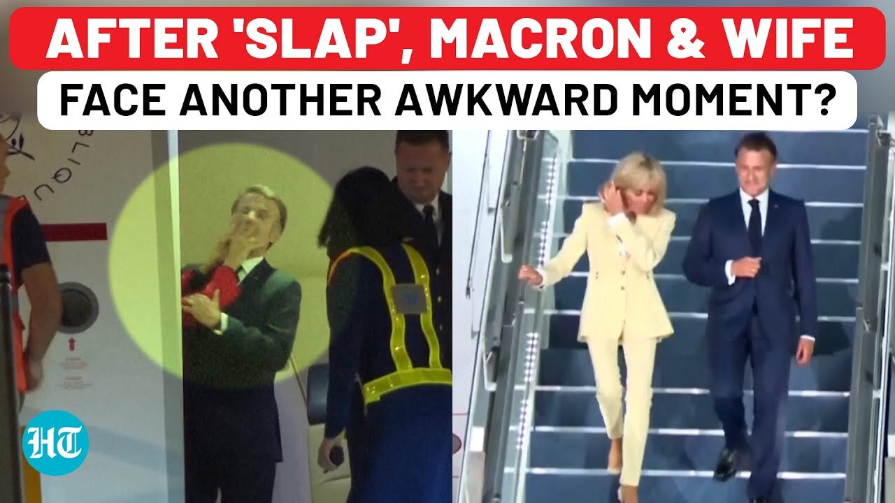After 'Slap', Macron & Wife Face Another Awkward Moment? Watch Indonesia Arrival After Vietnam Drama