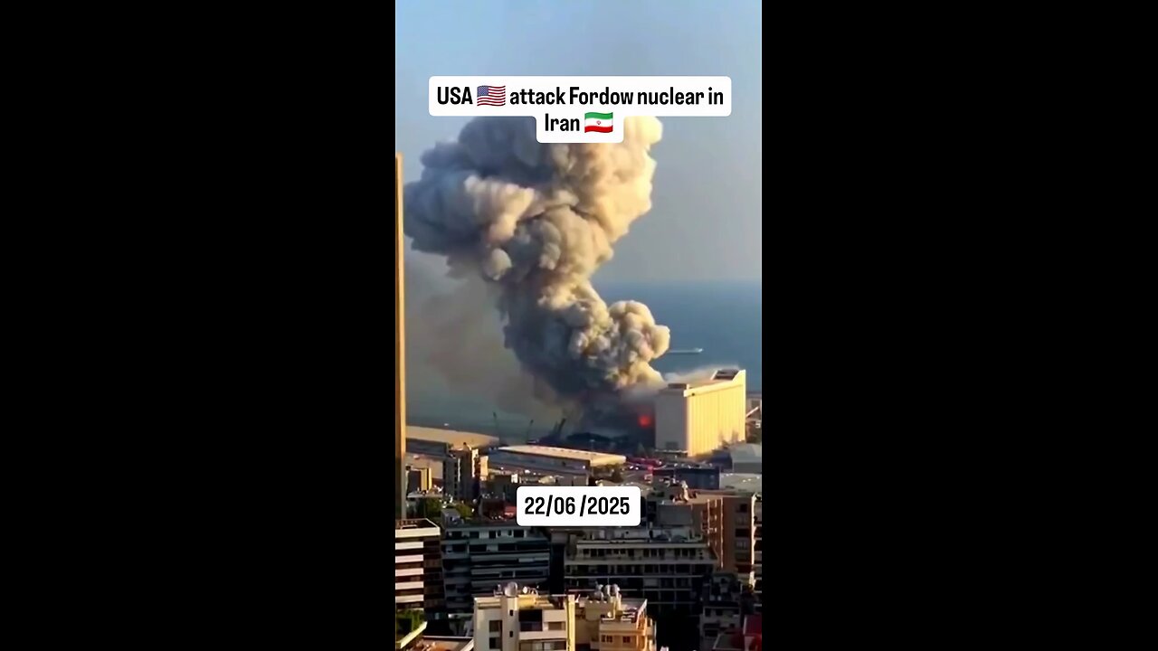 BREAKING: US Strikes Iran's Secret Nuclear Facility