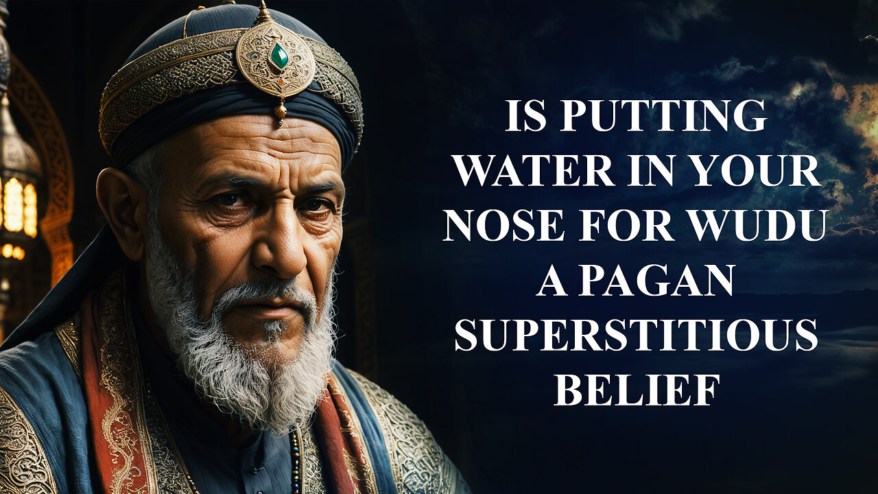 IS PUTTING WATER IN YOUR NOSE FOR WUDU A PAGAN SUPERSTITIOUS BELIEF