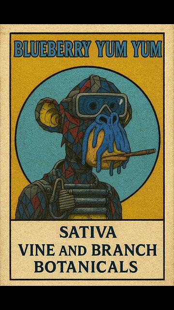 🌿 Vine & Branch Botanicals 🌿 Blueberry Yum Yum 2g Sativa Preroll