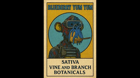 🌿 Vine & Branch Botanicals 🌿 Blueberry Yum Yum 2g Sativa Preroll