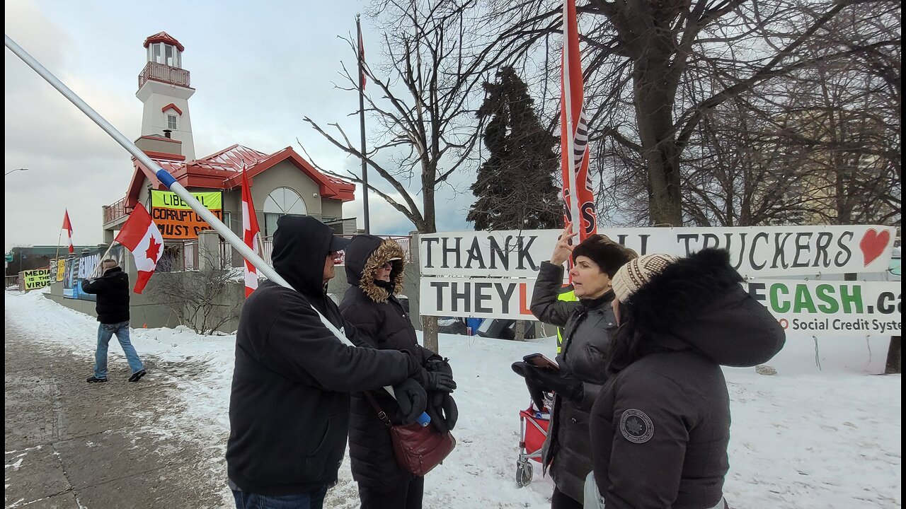 2026 01 24 Port Credit protest. Linki w opisie.