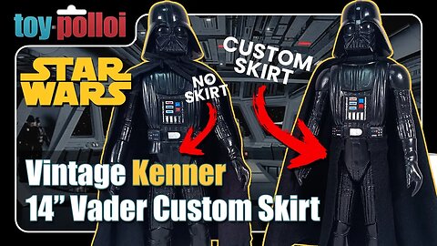 Vintage Star Wars Kenner 14" Darth Vader custom skirt - Toy Polloi