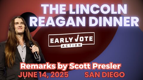 Scott Presler speaks at San Diego's Lincoln Reagan Dinner