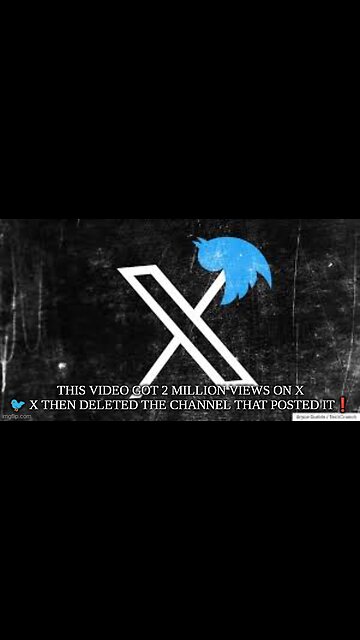 THIS VIDEO GOT 2 MILLION VIEWS ON X 🐦 X THEN DELETED THE CHANNEL THAT POSTED IT❗