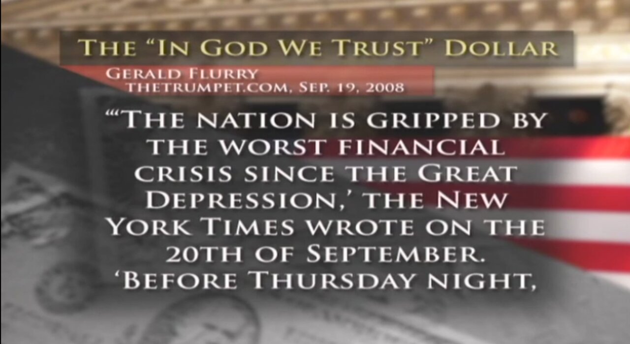 Solution to America’s Financial Crisis ~ THE KEY OF DAVID with Gerald Flurry