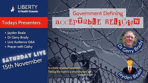 Special Guests Lawyer Jayden Beale & Dr Gerry Brady on Human Rights and Religious Rights.