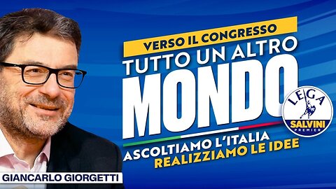 🔴 Intervento del Min. Giancarlo Giorgetti all'evento "Tutta un'altra economia, la sfida del valore"