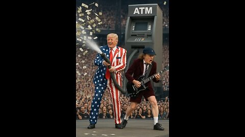 Donald Trump rocks with AC/DC.
