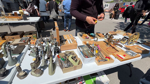 Vintage Watch Parts and Tools at Genevas Plainpalais Flea Market