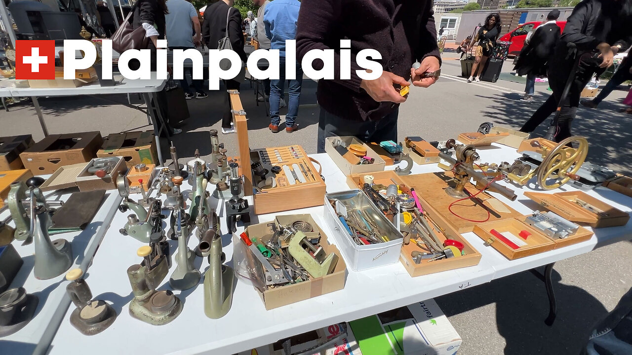 Vintage Watch Parts and Tools at Genevas Plainpalais Flea Market
