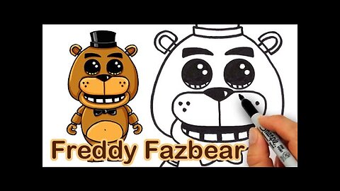 How to Draw Freddy Fazbear from Five Nights at Freddy's Cute