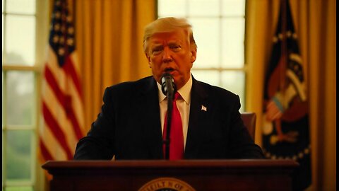 🛑President Donald Trump delivers remarks from the Oval Office