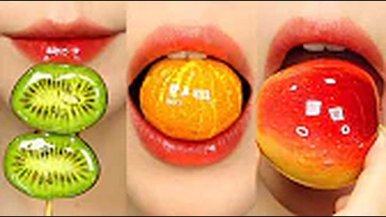 Candied fruit mukbang