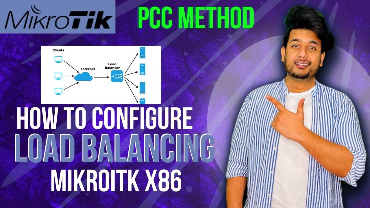 how to configure load balancing in MikroTik router (PCC Method)