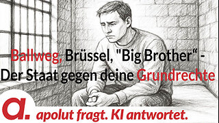 apolut fragt. KI antwortet: Ballweg, Brüssel, "Big Brother“ – Der Staat gegen deine Grundrechte