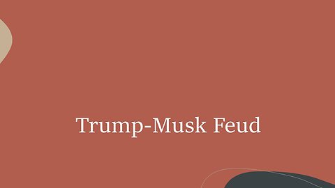 Trump-Musk Feud