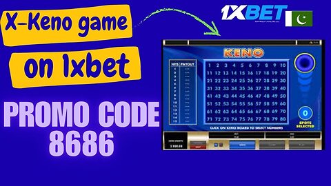 How to play X-Keno game on 1xbet...???