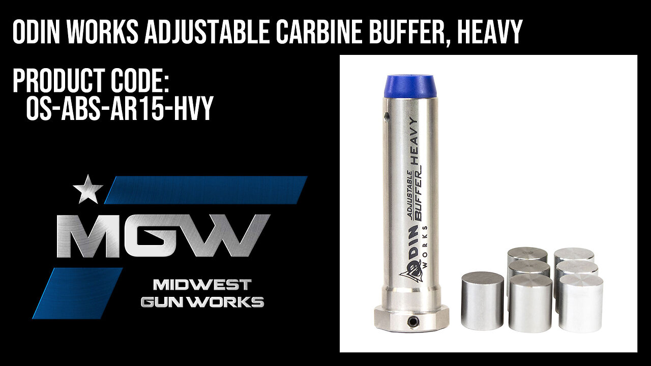 Odin Works Adjustable Carbine Buffer, Heavy - OS-ABS-AR15-HVY
