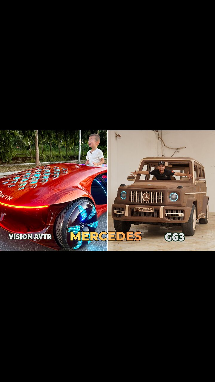 Crazy Skills! Building 2 Wooden Mercedes Supercars For My Son