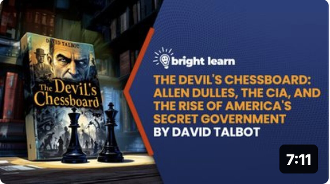 "Unveiling the Secrets: Allen Dulles, CIA & America's Hidden Government by David Talbot"