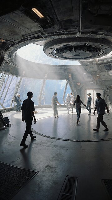 Rotating Space Station with Artificial Gravity #cosmicexploration #spaceshorts