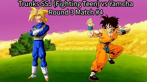 Round 3 Match #4: Trunks SSJ (Fighting Teen) vs Yamcha (DB: Raging Blast 2 Ultimate Tournament)
