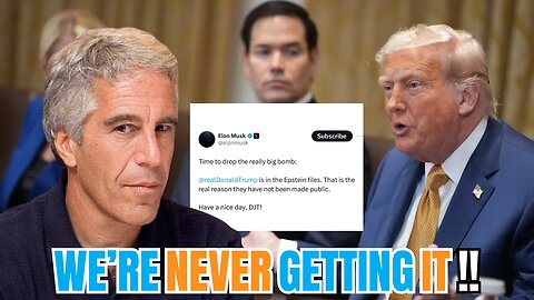 We're NEVER getting the Epstein List | Was Elon right?